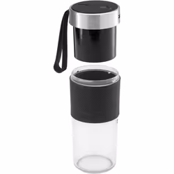 WMF KITCHENminis Mix on the Go 0,3 L Robot mixer 50 W Noir, Acier inoxydable, Transparent