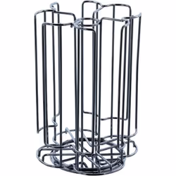 Hauteur : 24 cm / en acier inoxydable chromé. Conçu pour les dosettes Tassimo.