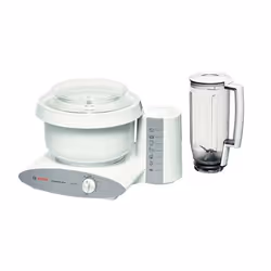Bosch MUM6N11, Blanc, 1,2 m, 4 L, Plastique, Aluminium, Acier inoxydable, 800 W