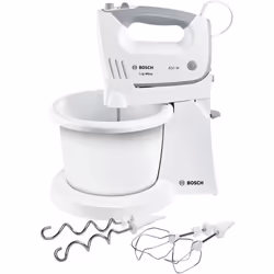 Bosch MFQ36460, Robot mixer, Blanc, Blender, Mélange, 1,3 m, Plastique, Plastique