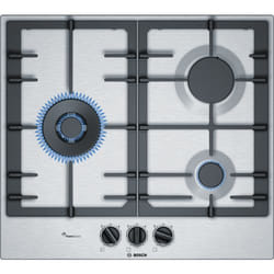 Bosch PCC6A5B90 plaque Acier inoxydable Intégré Gaz 3 zone(s)