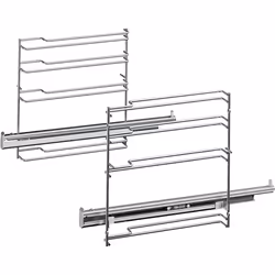 Bosch HEZ638170, Rails de guide pour four, Bosch, Argent, 1,41 kg, 1,9 kg
