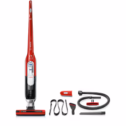 Bosch BCH6ZOOO aspirateur balai et balai électrique Batterie Sec Sans sac 0,9 L Rouge