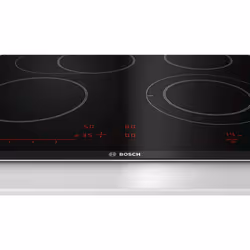 Bosch Serie 8 PKN675DP1D plaque Noir, Acier inoxydable Intégré Céramique 4 zone(s)