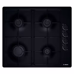 Bosch PBP6B6B80, Noir, Intégré, Gaz, Émaillé, 4 zone(s), 4 zone(s)