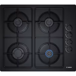 Bosch Serie 2 POP6B6B80, Noir, Intégré, Gaz, Verre-céramique, 4 zone(s), 4 zone(s)