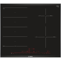 Bosch PXE675DC1E plaque Noir, Acier inoxydable Intégré Plaque avec zone à induction 4 zone(s)