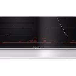 Bosch PXE675DC1E plaque Noir, Acier inoxydable Intégré Plaque avec zone à induction 4 zone(s)