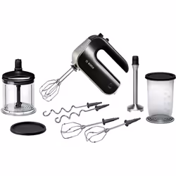 Bosch MFQ4885DE, Batteur à main, Noir, Chrome, 1,4 m, Acier inoxydable, 575 W, 220-240 V