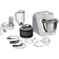 Bosch MUM58L20 robot de cuisine 1000 W 3,9 L Gris, Acier inoxydable, Blanc