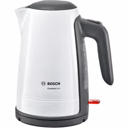Bosch TWK6A011, 1,7 L, 2400 W, Taupe, Blanc, Plastique, Acier inoxydable, Indicateur de niveau d'eau, Arrêt de sécurité en ca ...