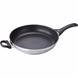 Bosch HEZ390250, Poêle polyvalente, Noir, Acier inoxydable, Vitrocéramique, Gaz, Induction, 34 cm, 627 mm, 82 mm