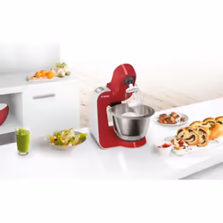 Bosch MUM58720 robot de cuisine 1000 W 3,9 L Gris, Rouge, Acier inoxydable