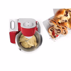Bosch MUM58720 robot de cuisine 1000 W 3,9 L Gris, Rouge, Acier inoxydable - Vue supplémentaire 4