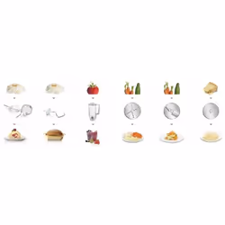 Bosch MUM58720 robot de cuisine 1000 W 3,9 L Gris, Rouge, Acier inoxydable - Vue supplémentaire 6