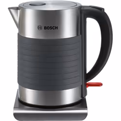 Bosch TWK7S05, 1,7 L, 2200 W, Noir, Gris, Indicateur de niveau d'eau, Arrêt de sécurité en cas de surchauffe, Sans fil