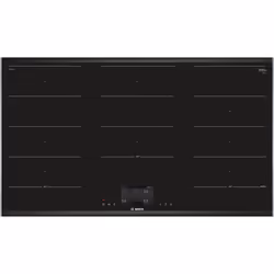 Bosch Serie 8 PXX975KW1E, Noir, Intégré, Plaque avec zone à induction, Verre-céramique, 5 zone(s), 5 zone(s)