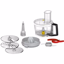 Bosch MUZ9VLP1, Noir, Gris, Métallique, Transparent, Acier inoxydable, OptiMUM, 1,6 kg, 1,8 kg