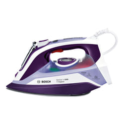 Bosch Sensixx'x DI90 Fer à repasser à sec ou à vapeur Semelle Ceranium Glissée Pro 3200 W Violet, Blanc