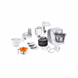 Bosch MUM58258, 3,9 L, Blanc, Boutons, CE, Eurázsiai, Ukraine, VDE, Acier inoxydable, Plastique