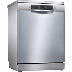 Bosch Serie 4 SMS46KI01E, Pose libre, Taille maximum (60 cm), Acier inoxydable, Acier inoxydable, Boutons, LED