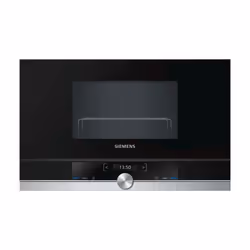 Siemens BE634LGS1, Intégré, 21 L, 900 W, Tactile, Noir, Argent, Gauche
