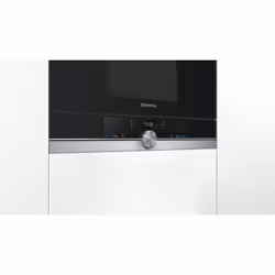 Siemens BE634LGS1 micro-onde Intégré 21 L 900 W Noir, Argent