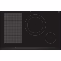 Siemens EX875LEC1E plaque Noir, Acier inoxydable Intégré Plaque avec zone à induction 4 zone(s)