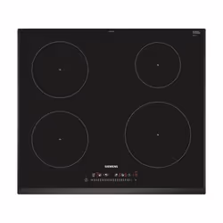 Siemens EH651FEB1E, Noir, Intégré, Plaque avec zone à induction, Verre-céramique, 4 zone(s), 4 zone(s)