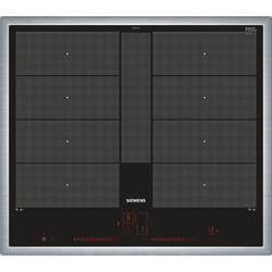 Siemens iQ700 Noir, Acier inoxydable Intégré Plaque avec zone à induction 4 zone(s)