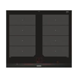 Siemens EX675LXC1E plaque Noir, Acier inoxydable Intégré Plaque avec zone à induction 4 zone(s)