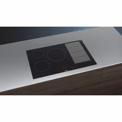 Siemens EX801LVC1E plaque Noir, Acier inoxydable Intégré Plaque avec zone à induction 5 zone(s)