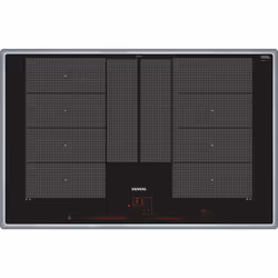 Siemens EX845LYC1E, Noir, Acier inoxydable, Intégré, Plaque avec zone à induction, Verre-céramique, 4 zone(s), 4 zone(s)