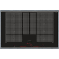 Siemens EX845LYC1E plaque Noir, Acier inoxydable Intégré Plaque avec zone à induction 4 zone(s)