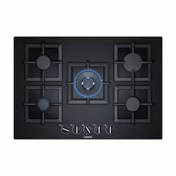 Siemens EP7A6QB20, Noir, Intégré, Gaz, Verre, 5 zone(s), 5 zone(s)