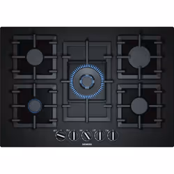 Siemens EP7A6QB90, Noir, Intégré, Gaz, En fonte, 5 zone(s), 5 zone(s)
