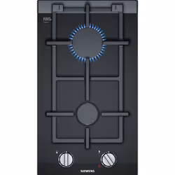Siemens ER3A6BD70, Noir, Intégré, Gaz, Verre-céramique, 2 zone(s), 2 zone(s)