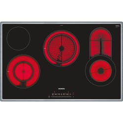 Siemens ET845FCP1D plaque Noir, Acier inoxydable Intégré Céramique 5 zone(s)