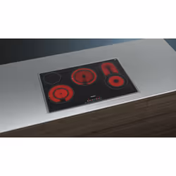 Siemens ET845FCP1D plaque Noir, Acier inoxydable Intégré Céramique 5 zone(s)