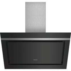 Siemens LC87KIM60 hotte Monté au mur Noir, Acier inoxydable 670 m³/h A