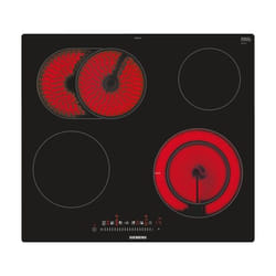 Siemens ET601FNP1E plaque Noir, Acier inoxydable Intégré Céramique 4 zone(s)