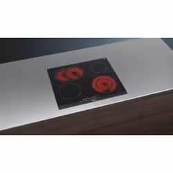 Siemens ET675FNP1E plaque Noir, Acier inoxydable Intégré Céramique 4 zone(s)