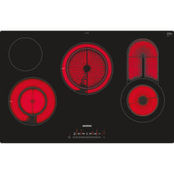 Siemens ET801FCP1D plaque Noir, Acier inoxydable Intégré Céramique 5 zone(s)