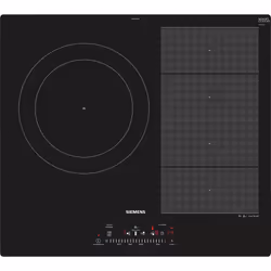 Siemens iQ700 EX611FJC1F, Noir, Intégré, 59.2 cm, Plaque avec zone à induction, Verre-céramique, 3 zone(s)