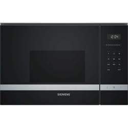 Siemens BF525LMS0 micro-onde Intégré Micro-onde simple 20 L 800 W Noir, Acier inoxydable