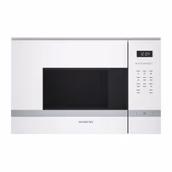 Siemens iQ500 BF555LMW0, Intégré, Micro-onde simple, 25 L, 900 W, Boutons, Tactile, Blanc