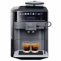 Siemens EQ.6 plus TE651209RW, Machine à expresso, 1,7 L, Café en grains, Café moulu, Broyeur intégré, 1500 W, Noir, Titane