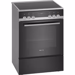 Siemens iQ500 HK9S5A240, Cuisinière, Noir, Rotatif, Tactile, Devant, 1,2 m, Électronique