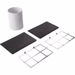 Siemens LZ29IDP00, Kit évacuation de hotte, Noir, Blanc, Siemens, 27 mm, 1,07 kg, 260 mm