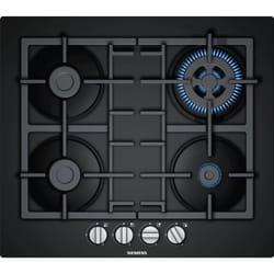 Siemens EN6B6HB90 plaque Noir Intégré 60 cm Gaz 4 zone(s)